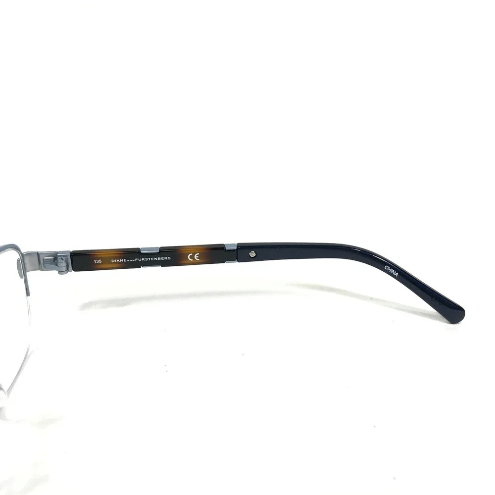 Diane von Furstenberg Eyeglasses Frames DVF8055 400 Brown Blue Cat Eye 51-17-135